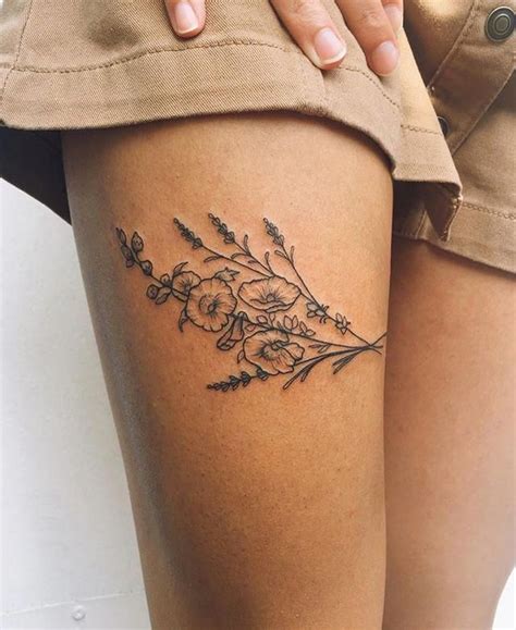 hot thigh tattoo|40 Creative Thigh Tattoo Ideas for Women